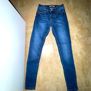 Ken Chen size 24 blue denim jeans skinny excellent condition